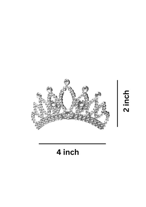 Mini Princess Tiara Hair Comb Crown Fancy Dress Costume Accessory for Girls